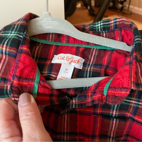 Cat & Jack 4T flannel button up shirt, like new! Smoke free home. - Picture 4 of 4